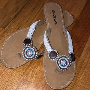 Soda Jeweled Sandal